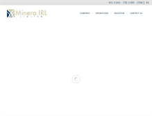 Tablet Screenshot of minera-irl.com